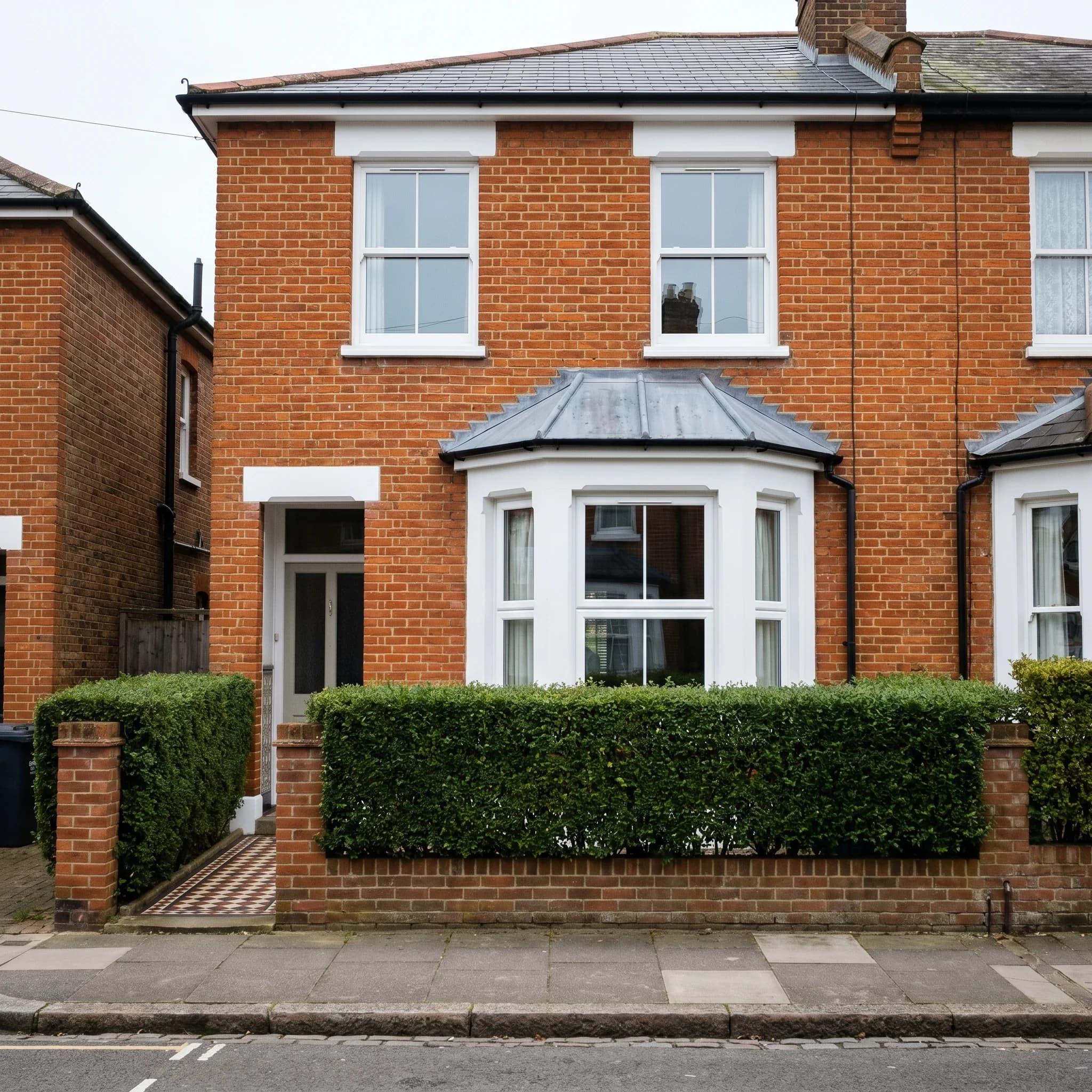 Anthracite aluminium bay windows fitted Surrey — A1 Window Construction Ltd