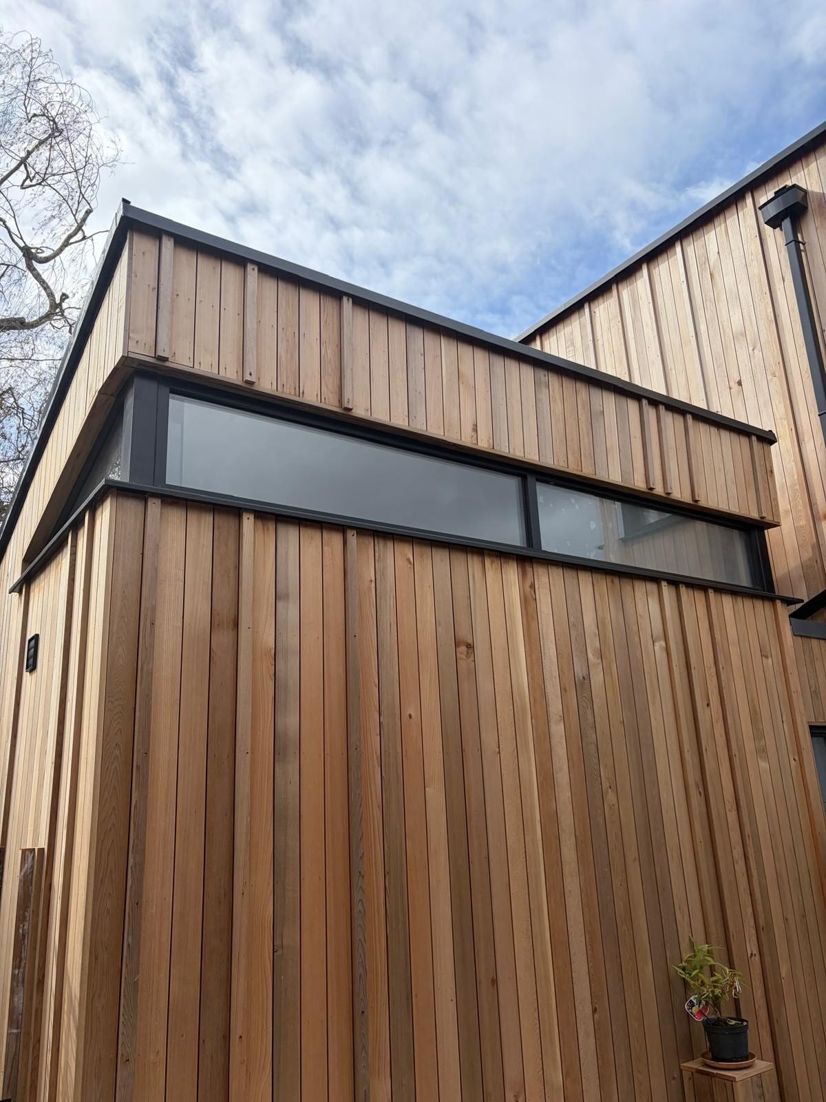 Architectural Glazing — Timber-Clad New Build — photo 1