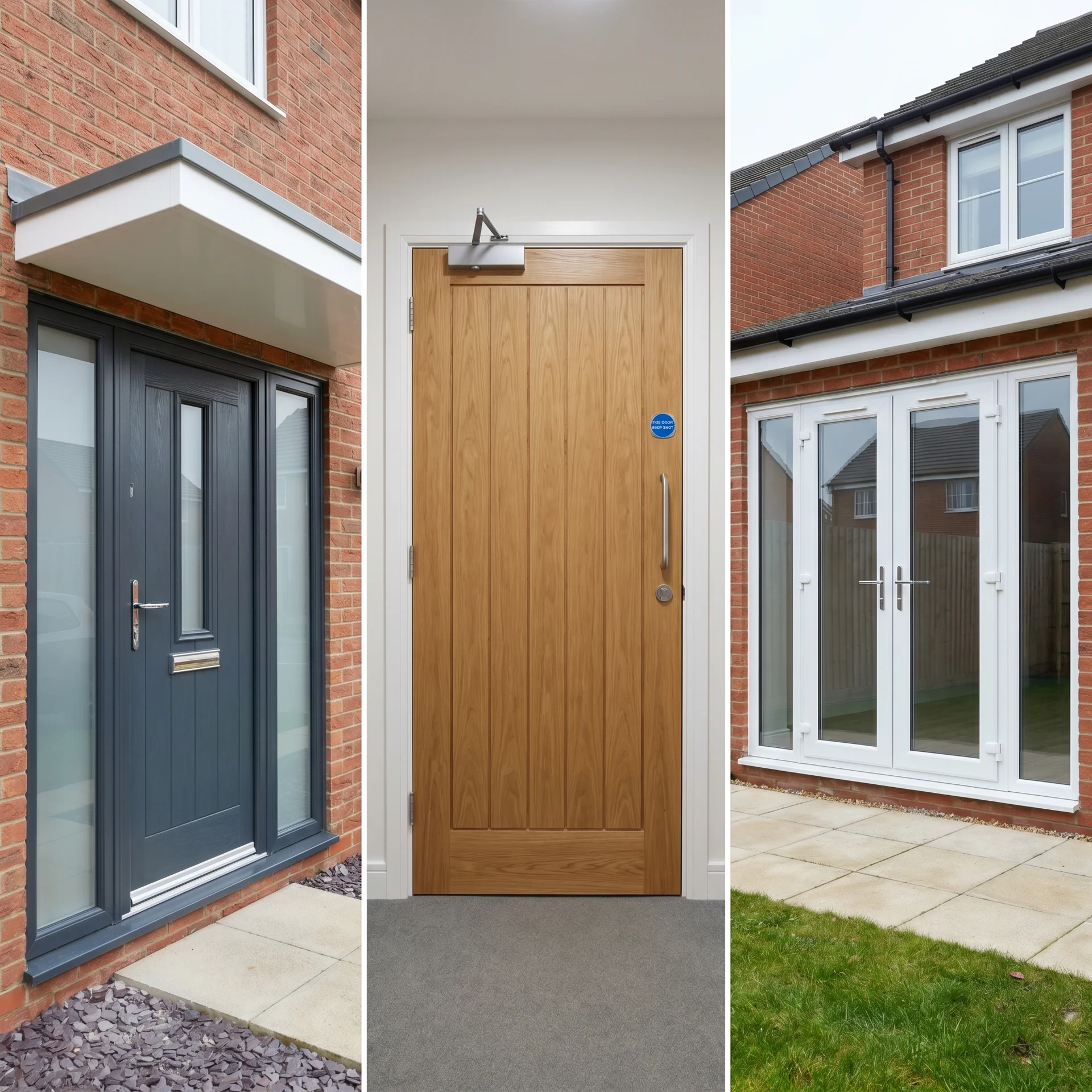 Composite door, oak door and French doors — door types by A1 Window Construction Ltd