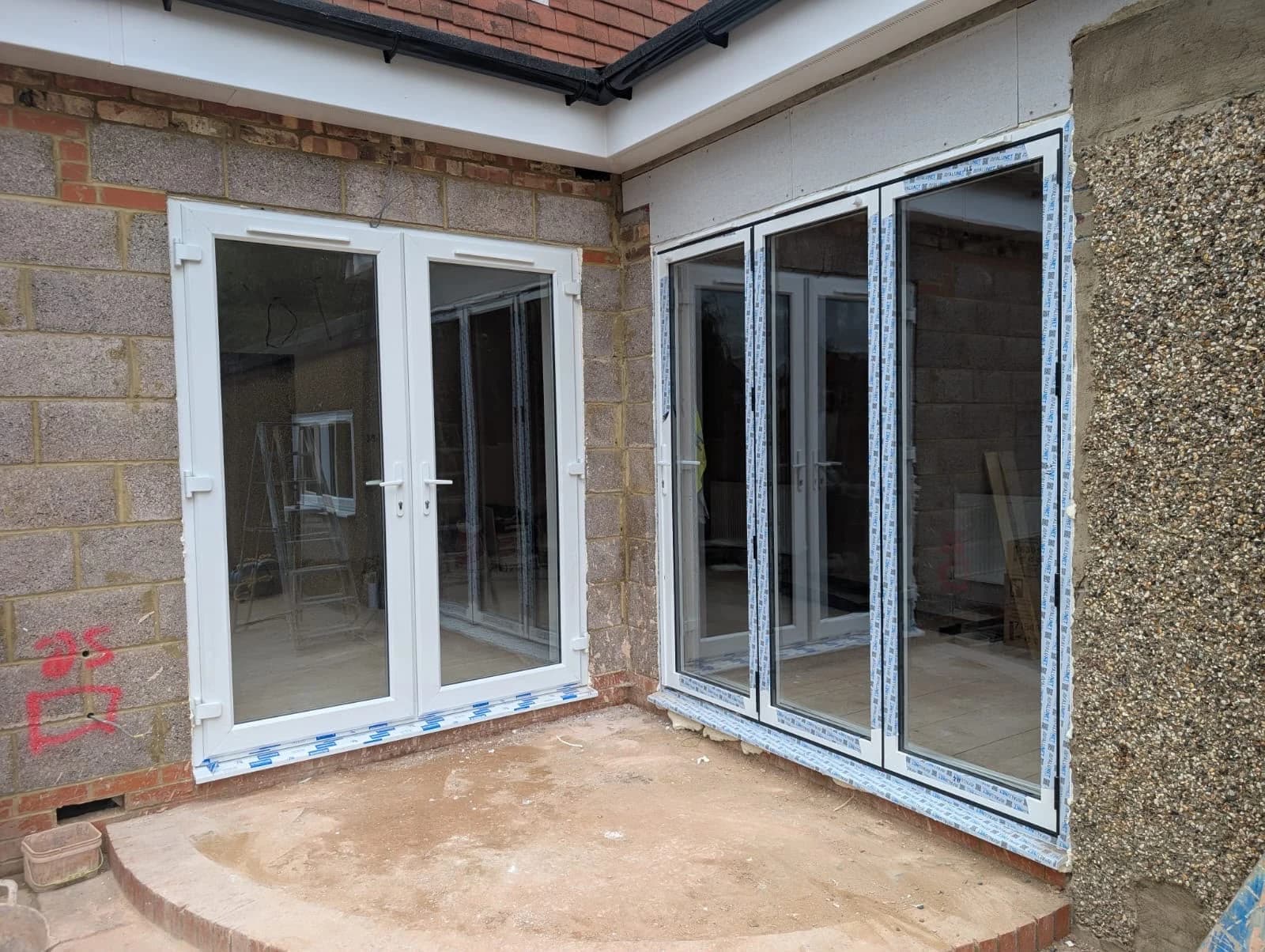 New Extension — French Doors & Aluminium Bi-Folds — London & Surrey, doors by A1 Window Construction Ltd