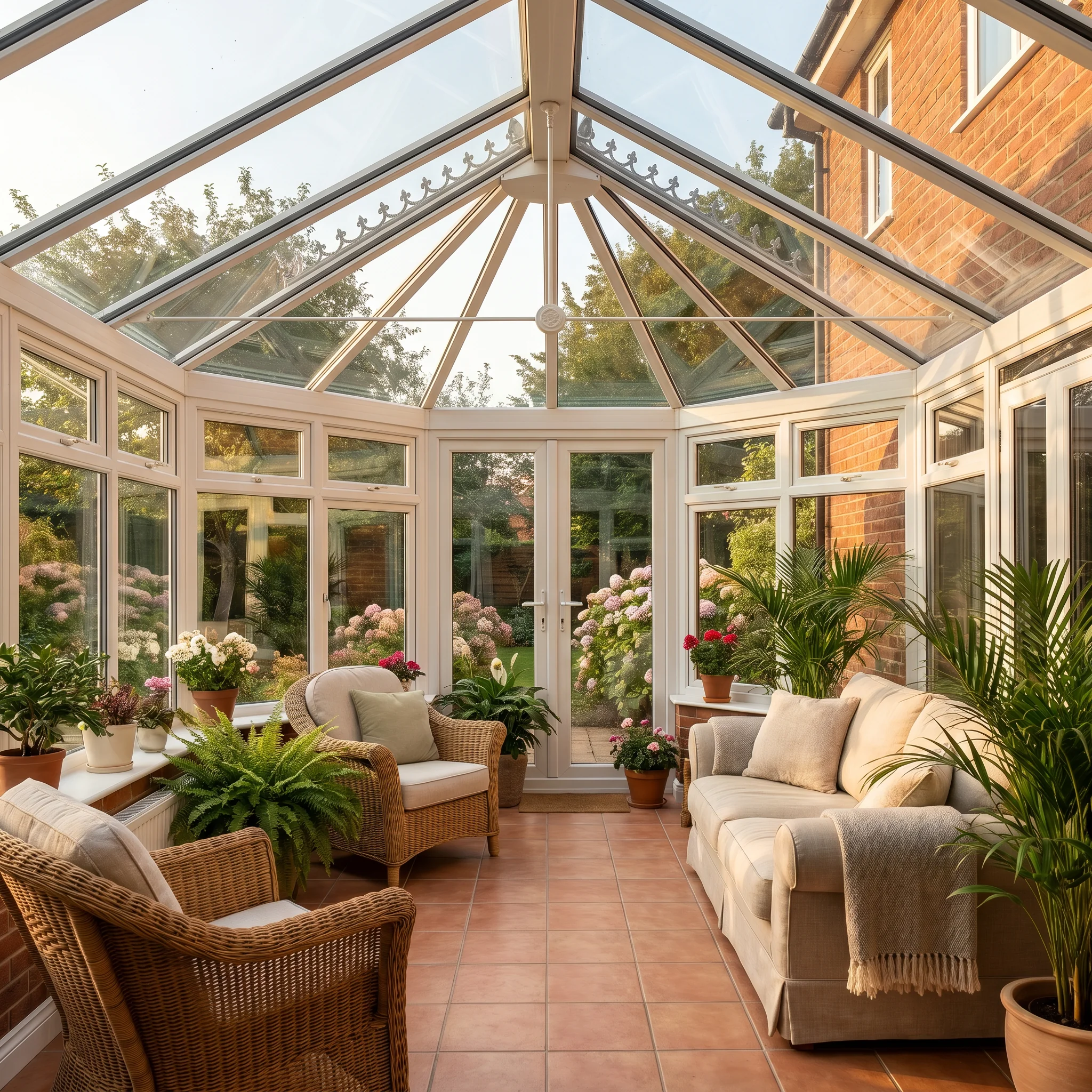 Edwardian conservatory rectangular extension Surrey — A1 Window Construction Ltd